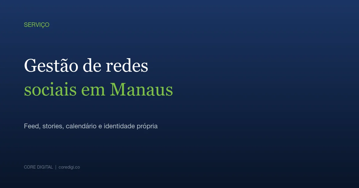 Gestão de redes sociais