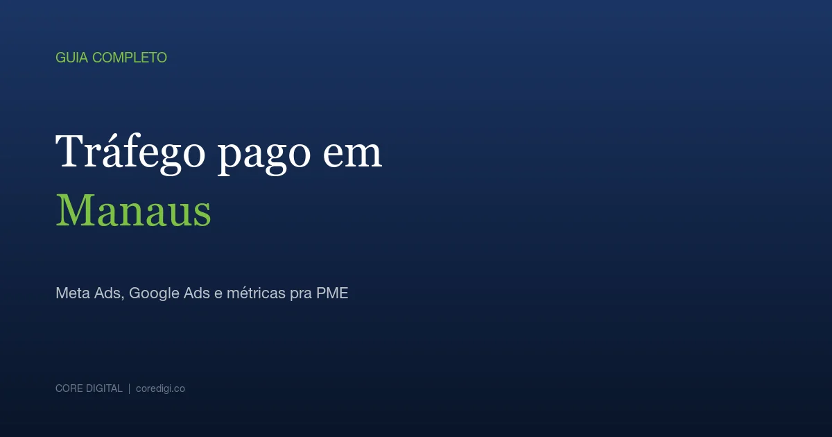 Tráfego pago em Manaus