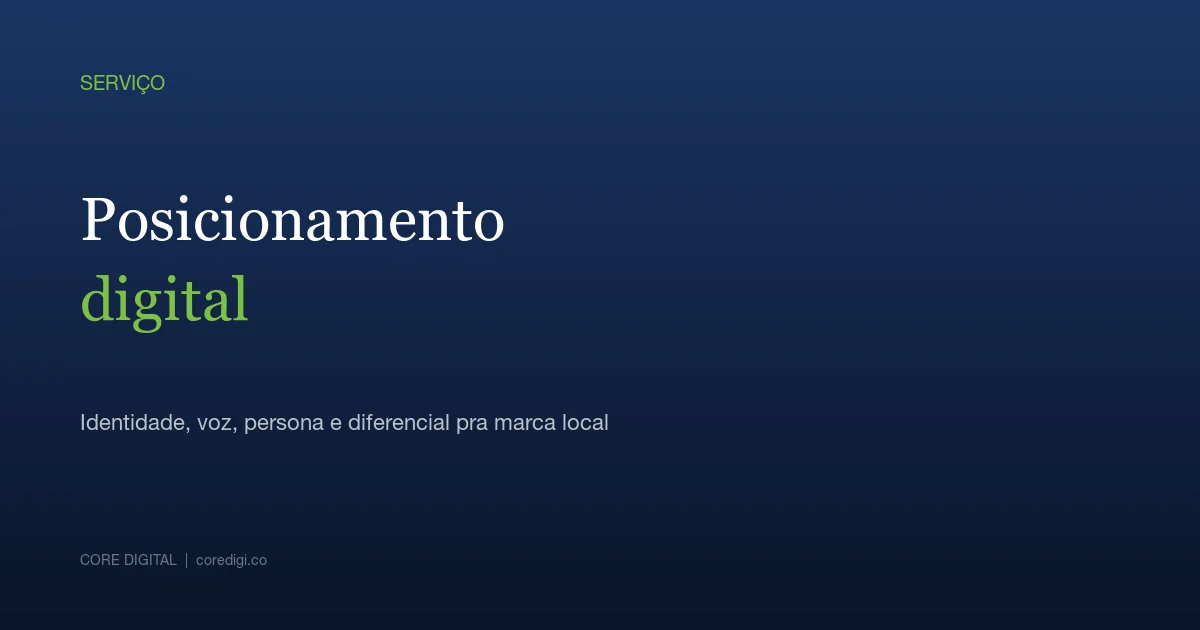 Posicionamento digital